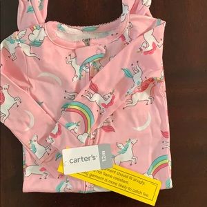 Carters unicorn zipper onesie